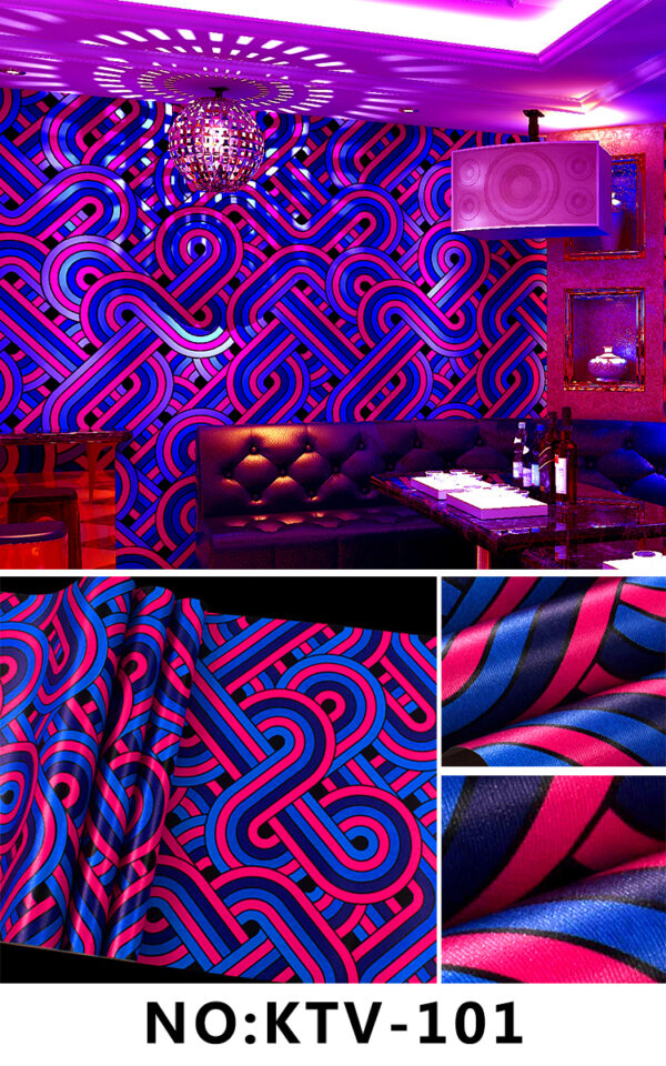Abstract 3D Vinyl Wallpaper For Bedroom KTV-101