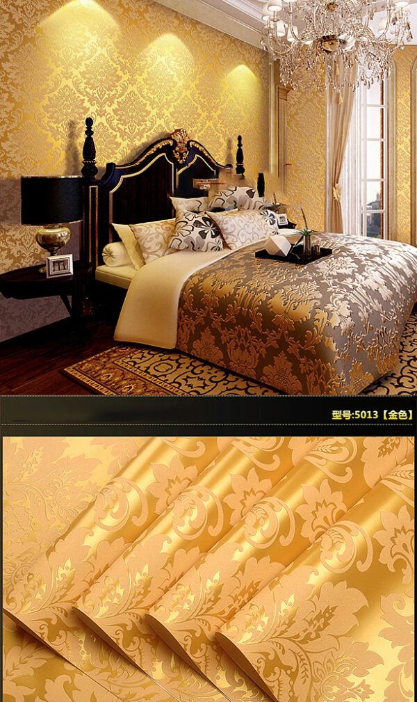 Shinning Gold Glitter Wallpaper