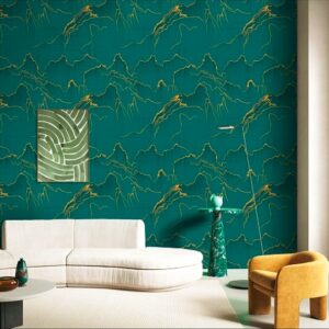 Fashion PVC Damask Wallpaper