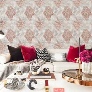 Pink Damask Wallpaper