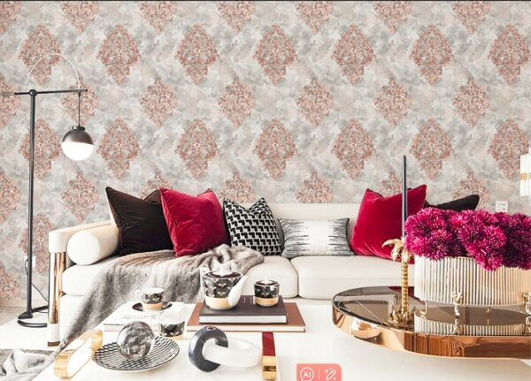 Pink Damask Wallpaper