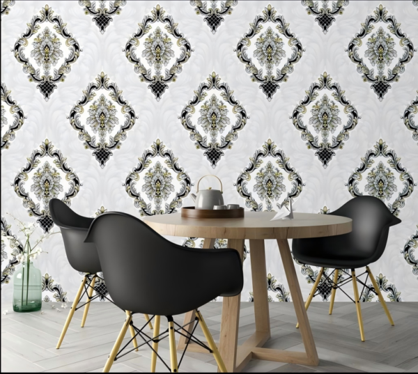 Vintage Damask Wallpaper