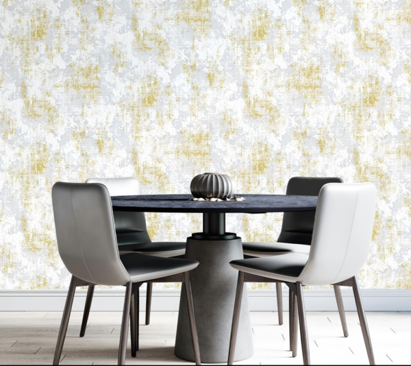 Marble Effect Wallpaper White And Brown BA91901
