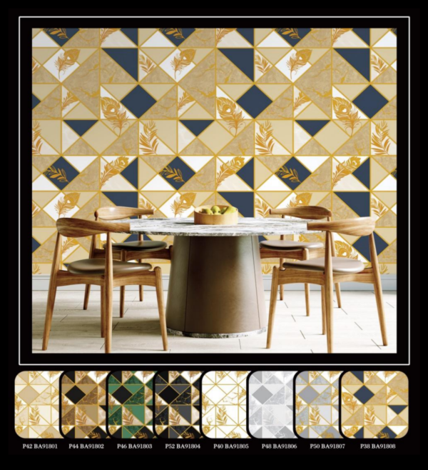 Geometric Polygon Wallpaper for Modern Interiors BA91802