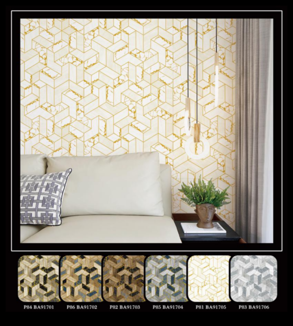 Abstract Geometric Wallpaper Royalty Eco-friendly BA91705
