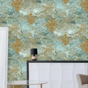 Vintage Aesthetic Wallpaper With Blue And Brown 62125