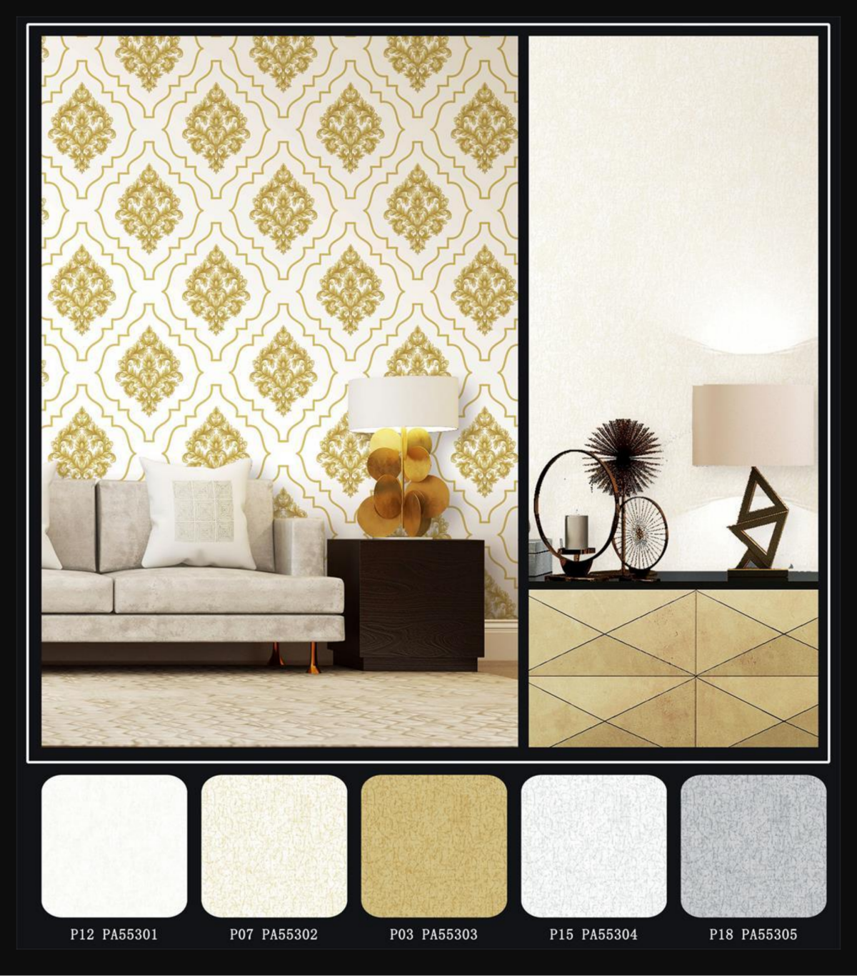 Damask wallpaer