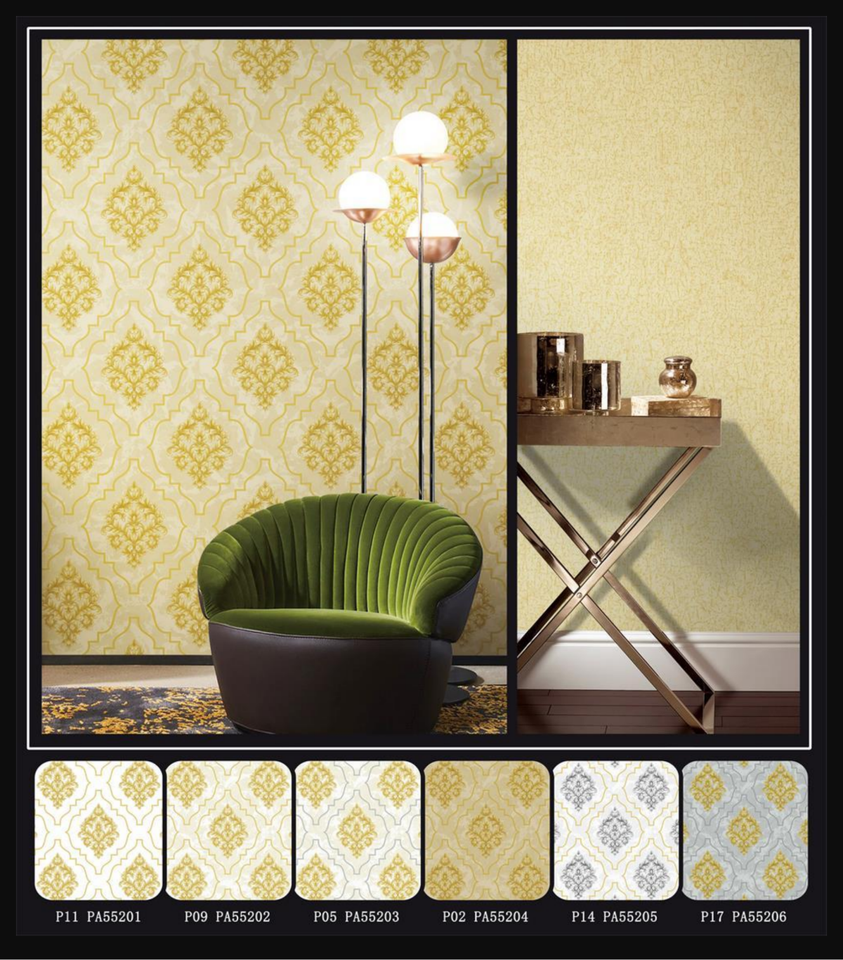 Damask wallpaer