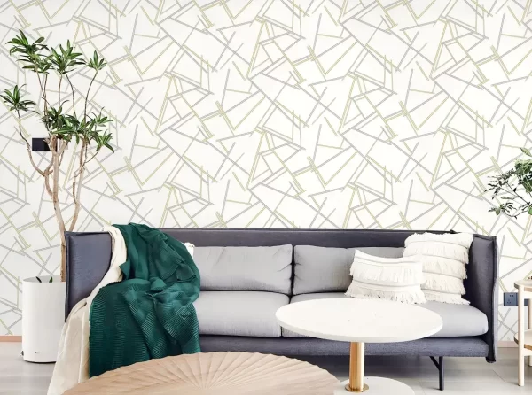 White Luxury Damask Wallpaper New Arrival Non-adhesive Wallpaper 570905
