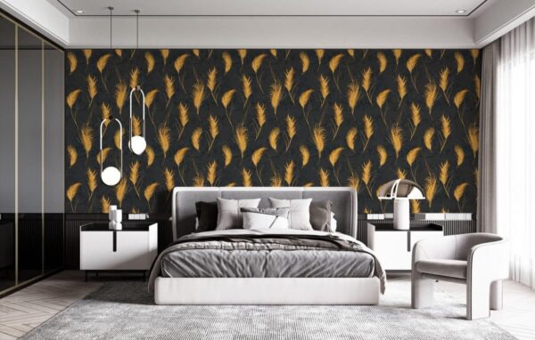 Flying Feather Wallpaper Eco-Friendly For Living Room 591507