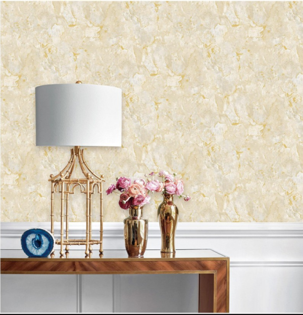 Soft Beige Wallpaper With Subtly Textured Patterns 98013