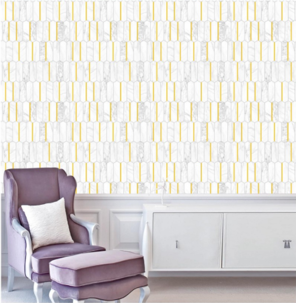 Geometric Hexagonal Wallpaper For Modern Luxe Interiors 61041